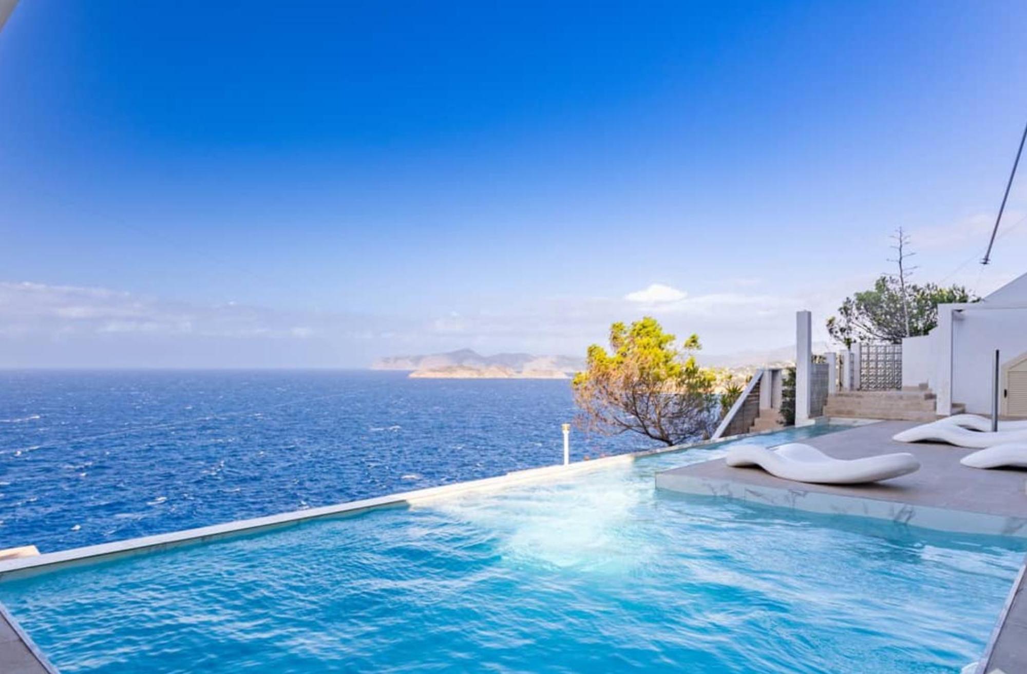 Exclusive Seafront Villa,Private Pool,Gym,Bbq El Toro  Zewnętrze zdjęcie